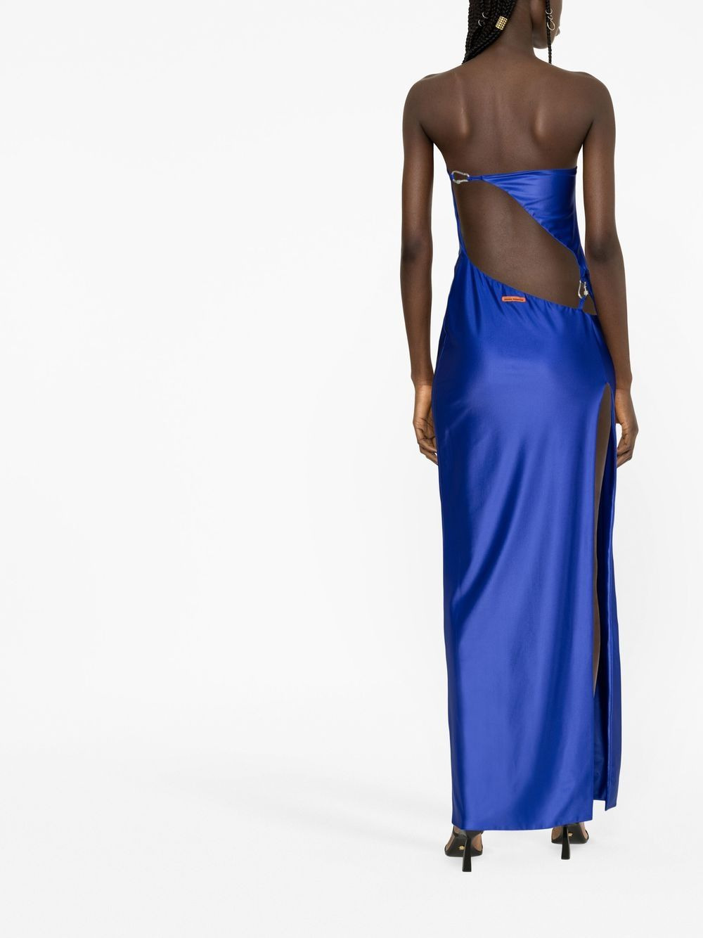 Carabiner cut-out strapless dress - 4