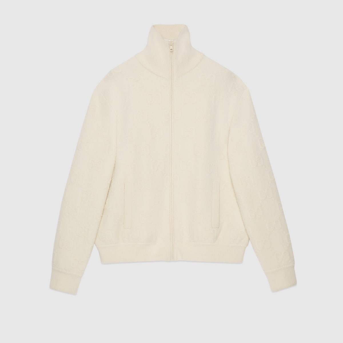 GUCCI GG felted wool zip jacket | REVERSIBLE