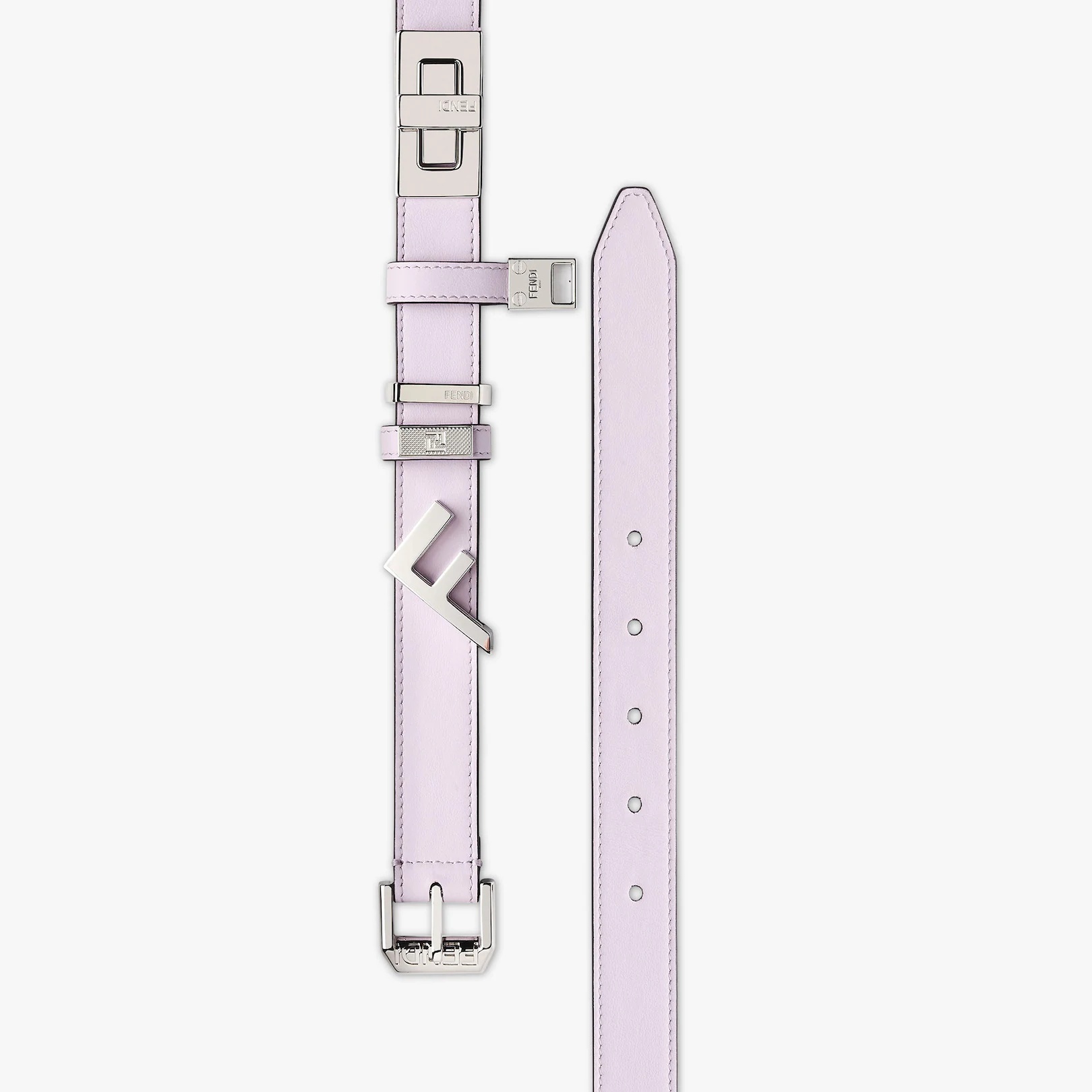 Lilac leather belt - 2