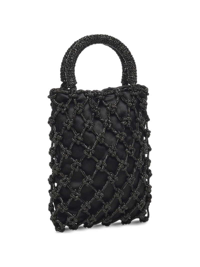 crystal-embellishment top-handle tote bag 3
