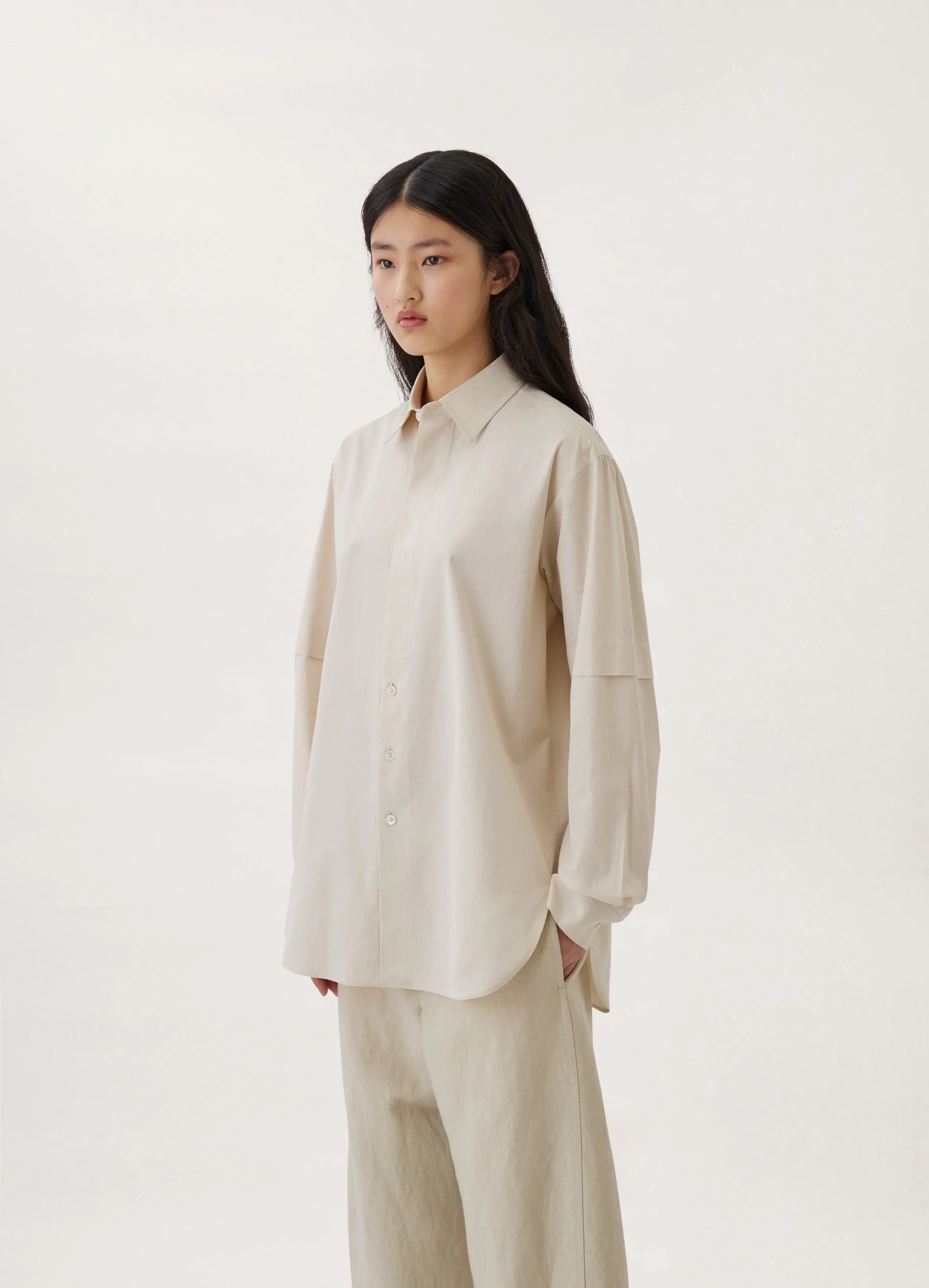 SHIRT WITH SLITS
COTTON POPLIN - 2