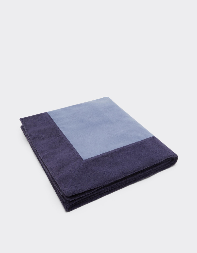 Cotton beach towel with Ferrari logo 1