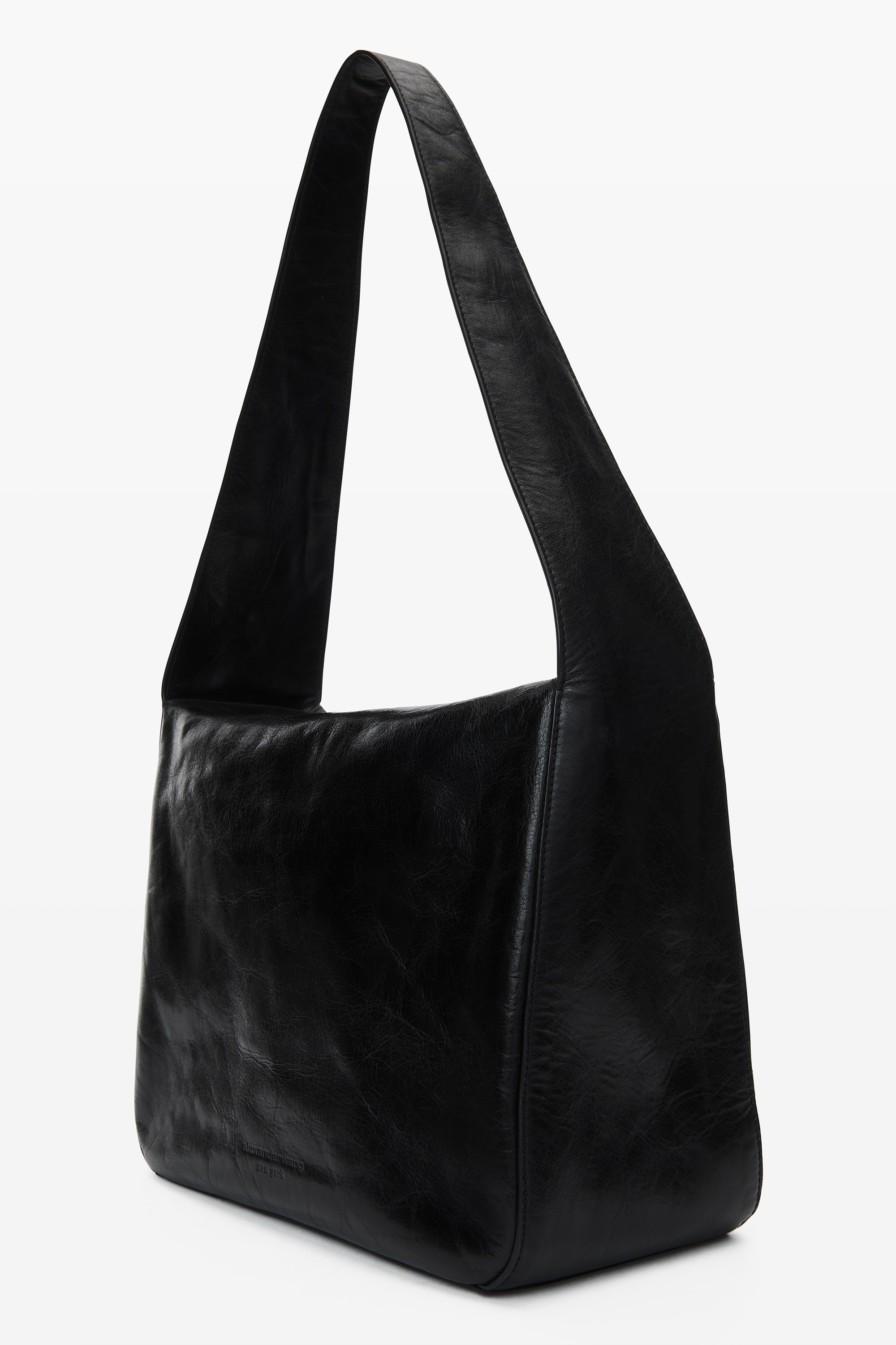 dome medium hobo bag in crackle patent leather - 5
