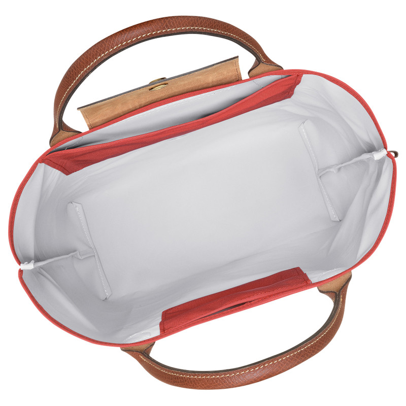 Le Pliage Original M Tote bag Tomato - Canvas 5