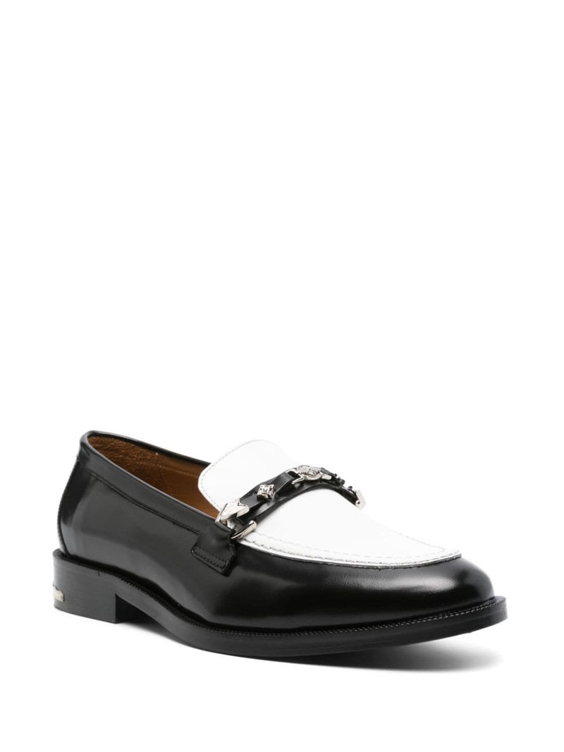 TOGA VIRILIS stud-detailing loafers outlook