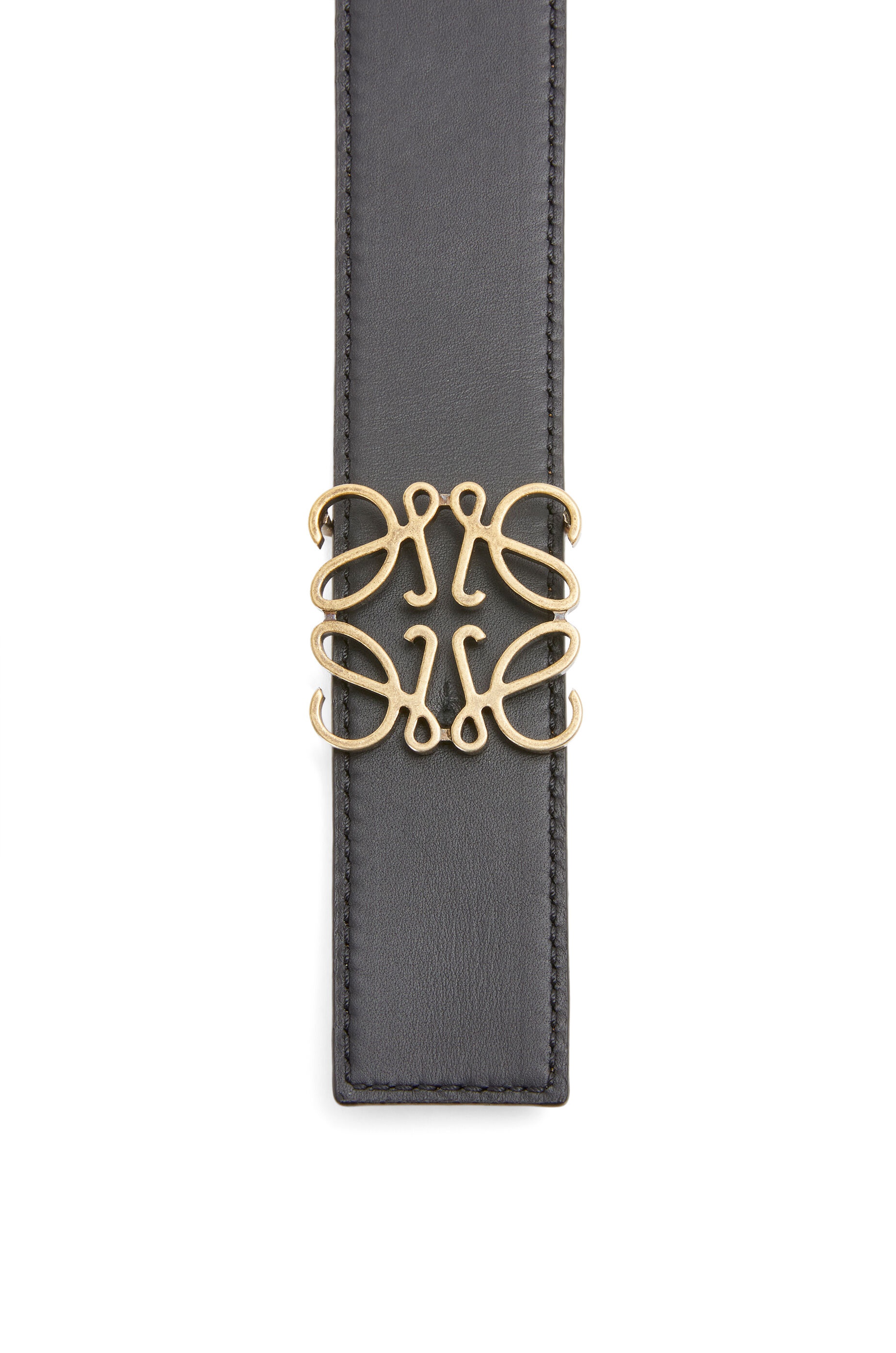 Anagram belt in soft grained calfskin and smooth calfskin - 2