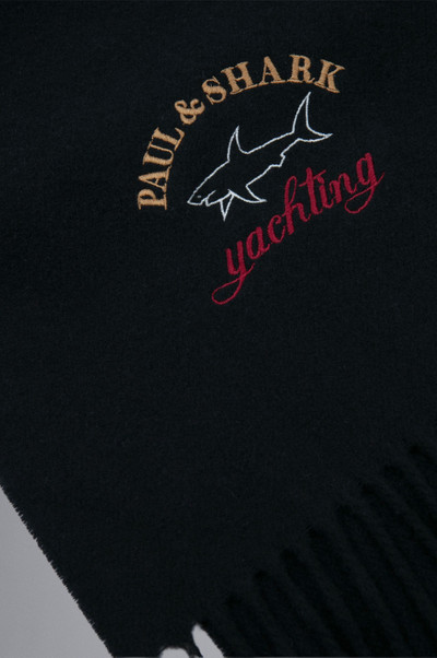 Paul & Shark WOOL SCARF WITH EMBROIDERY outlook