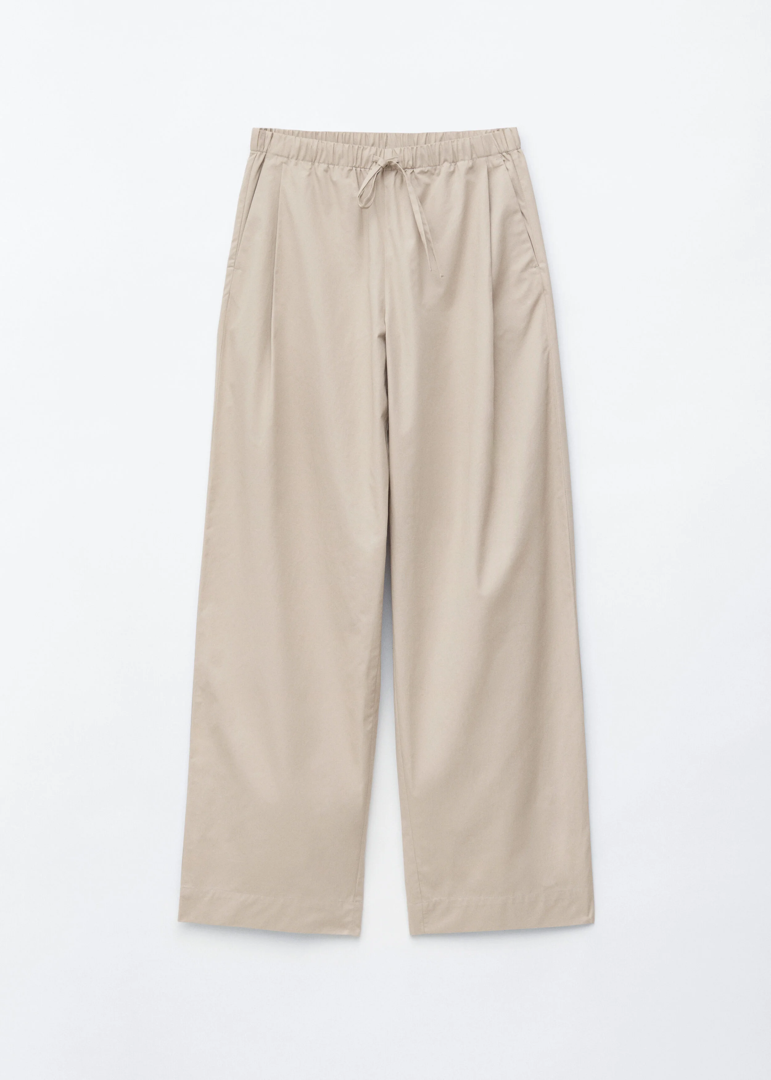 Cotton Twill Drawstring Trousers - 1