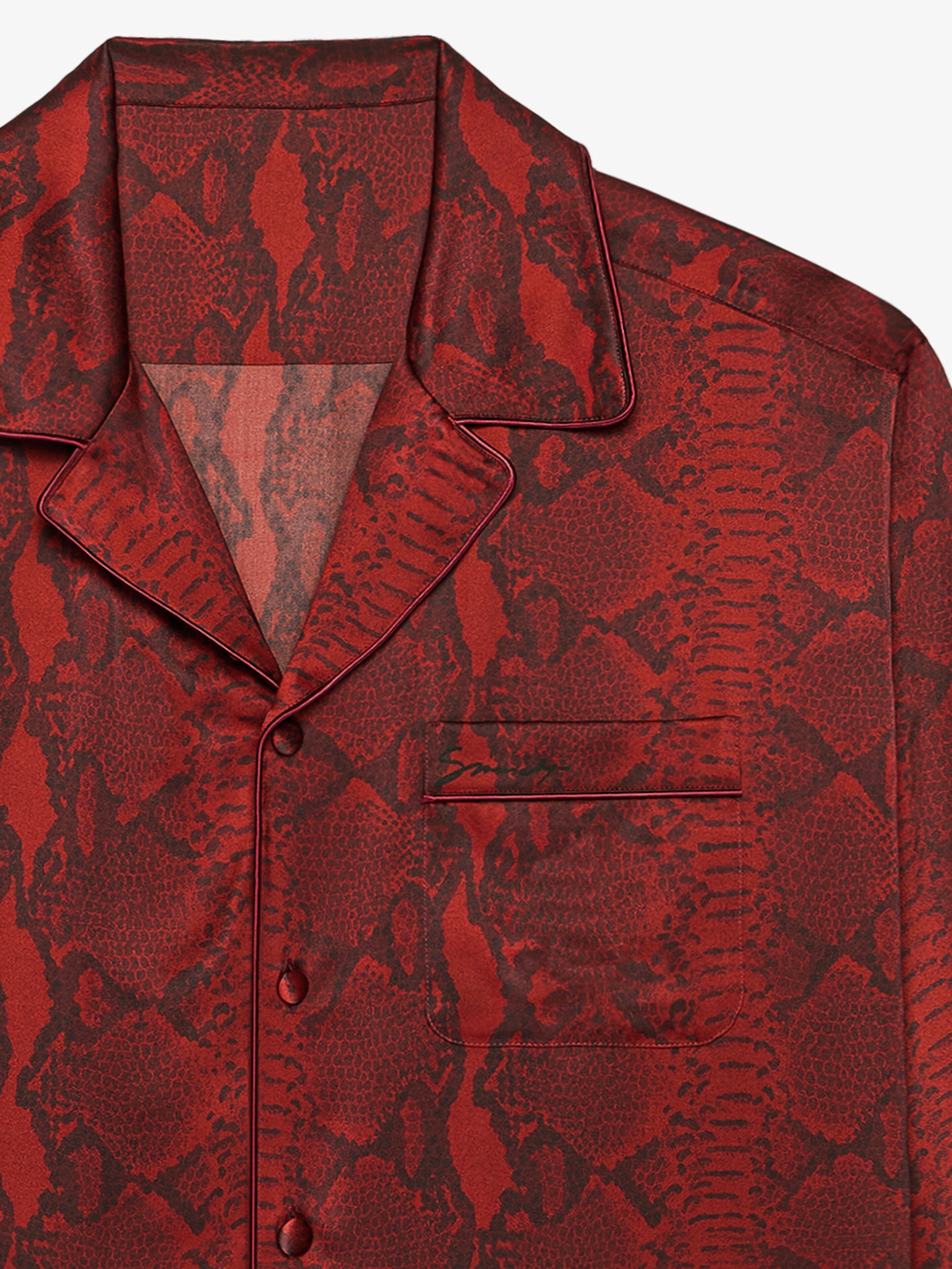 PYJAMAS SHIRT IN PYTHON PRINT SILK - 4