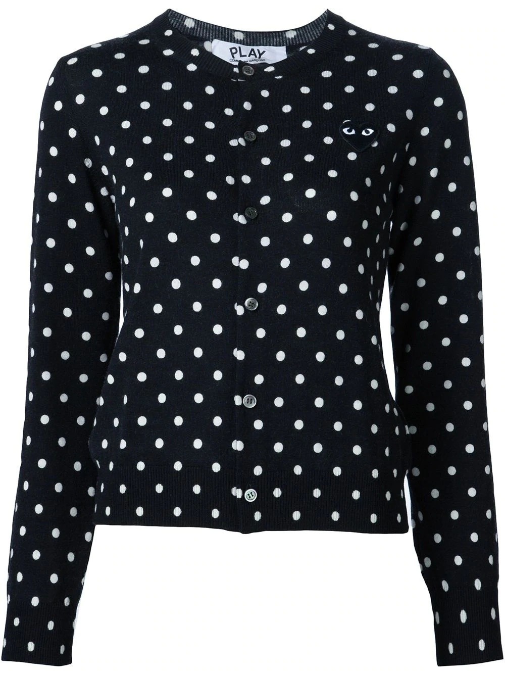 polka dot cardigan - 1