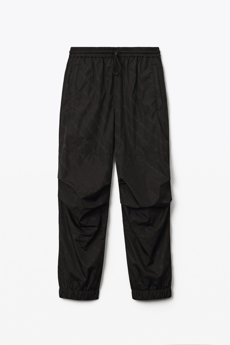 TRACK PANT IN LOGO JACQUARD NYLON 1