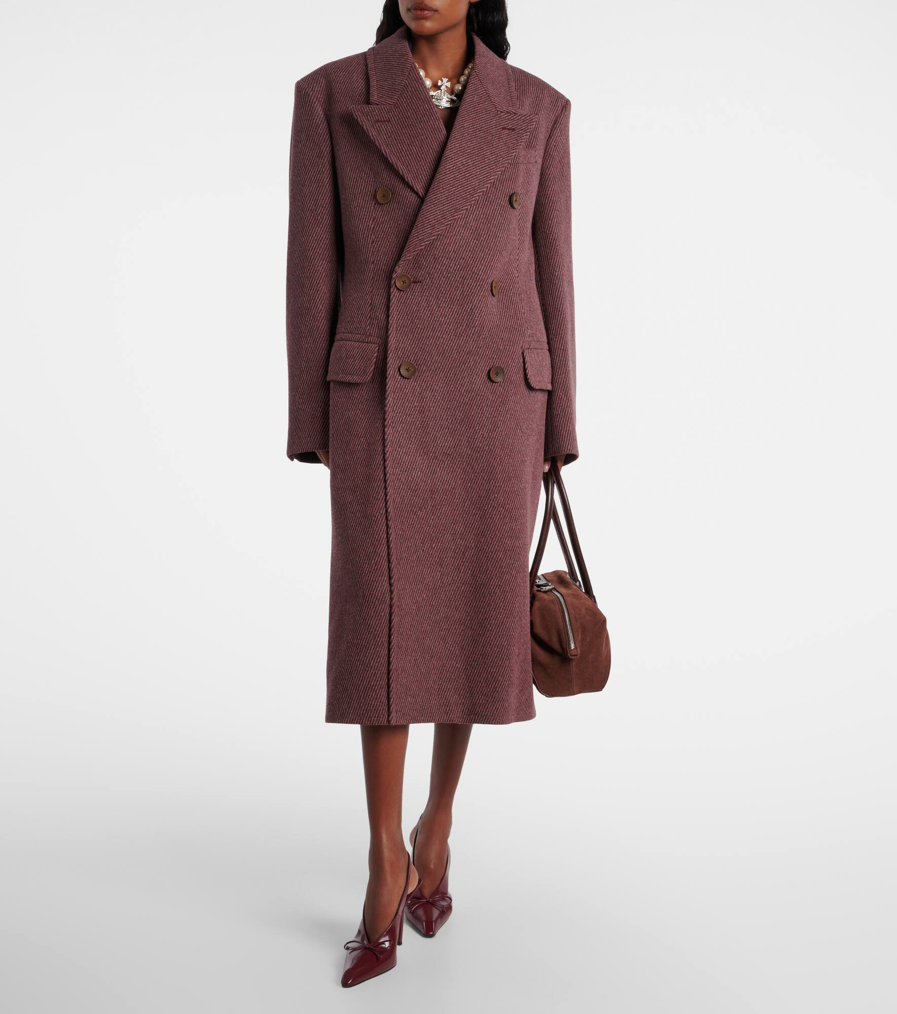 Winston twill wool coat - 6