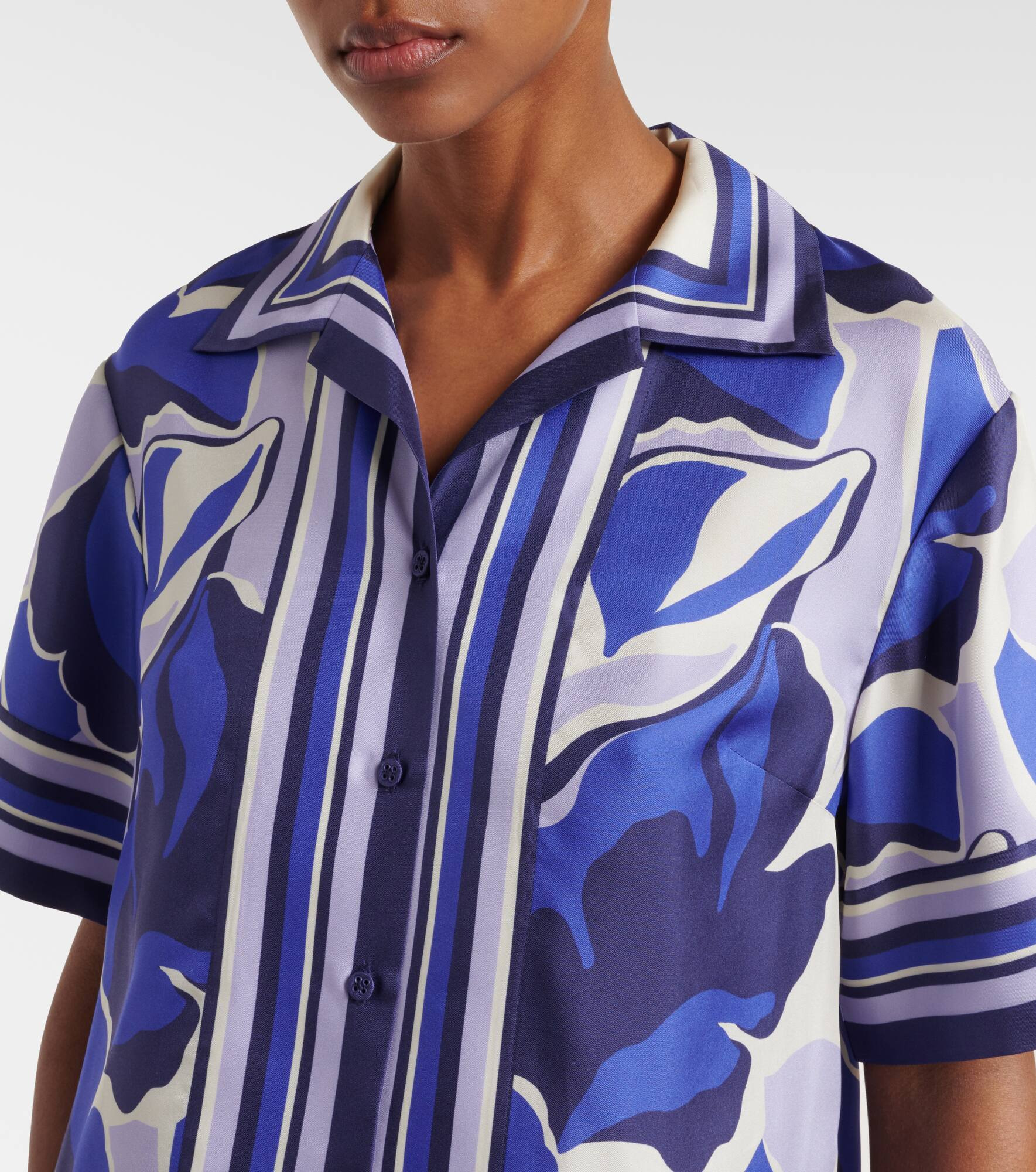 Paros printed silk shirt - 4