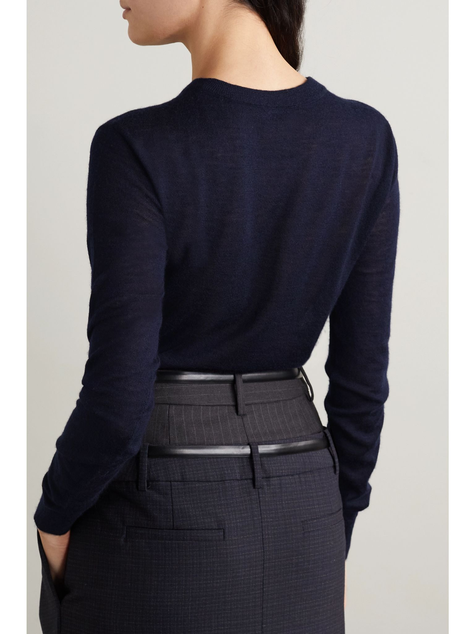 Cashair cashmere sweater Navy - 3