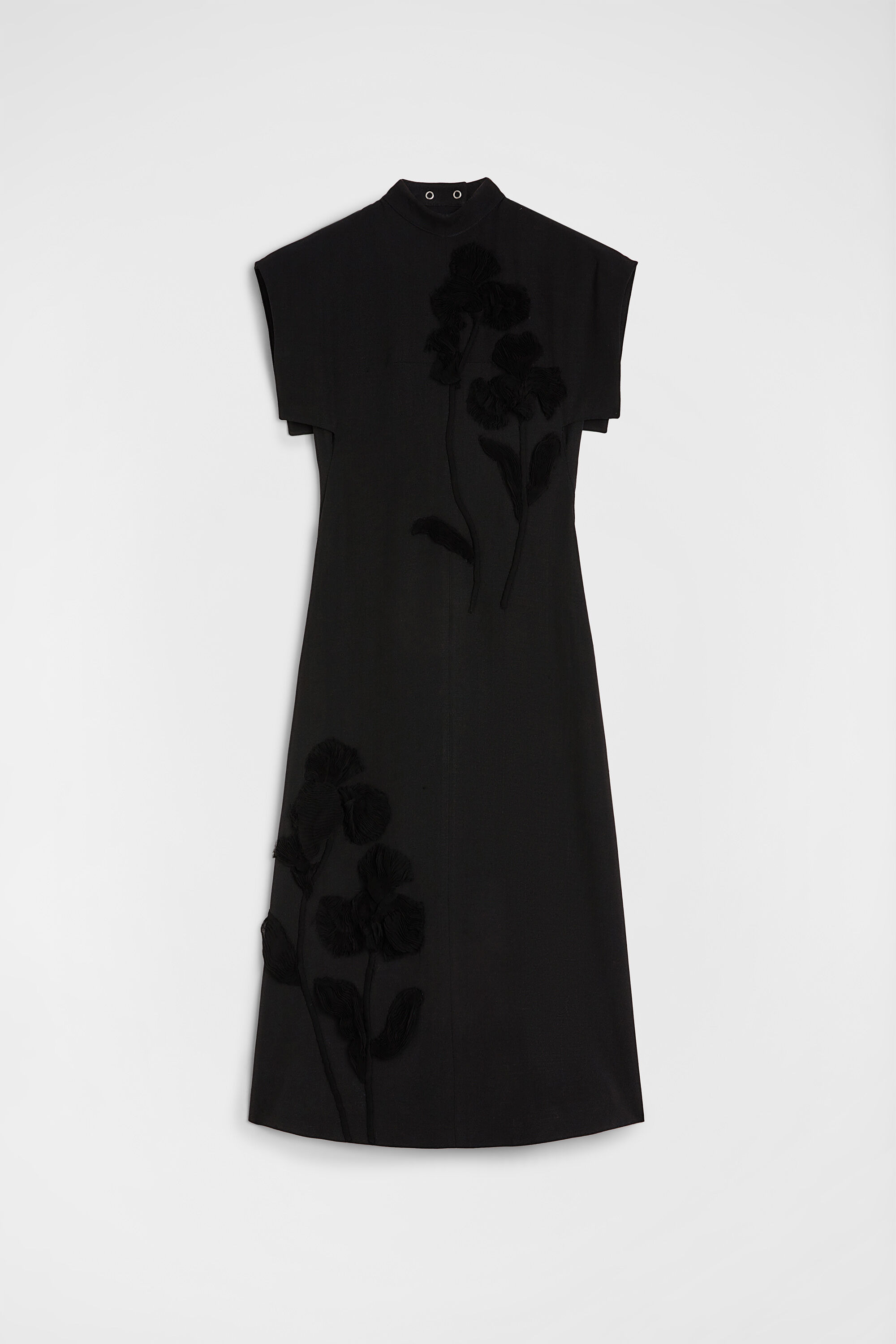Silk Blend Embroidered Dress - 1