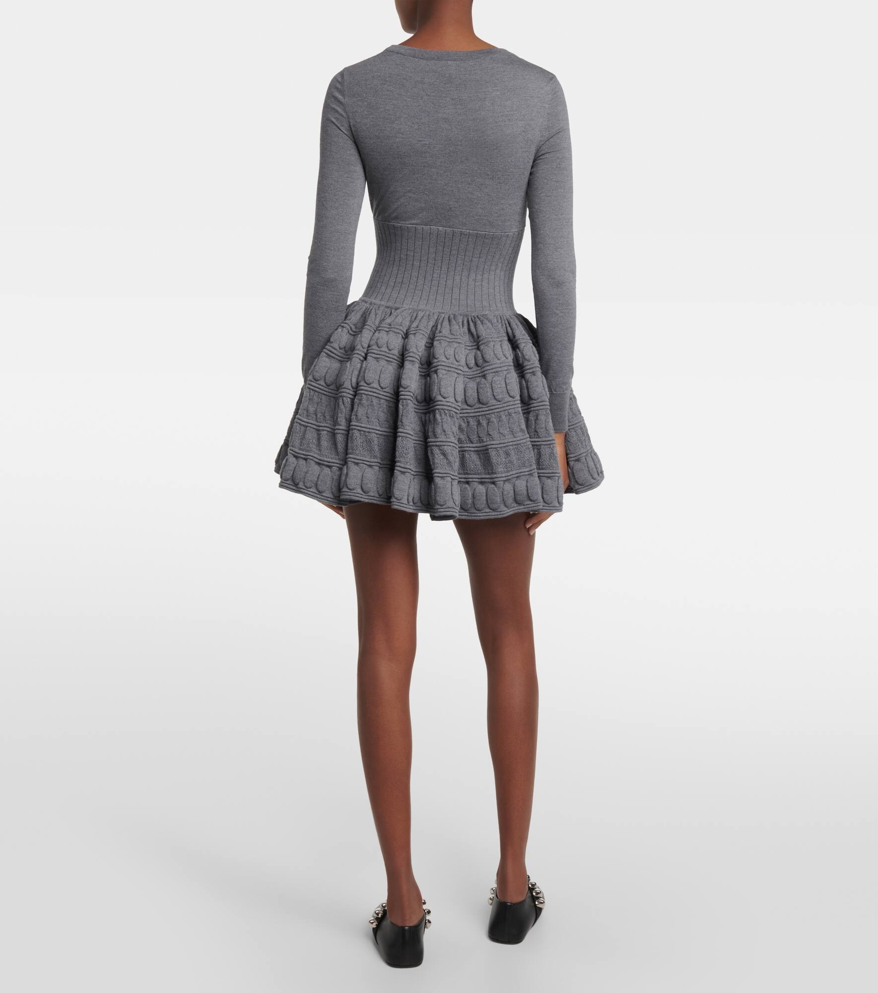 Wool-blend minidress - 3