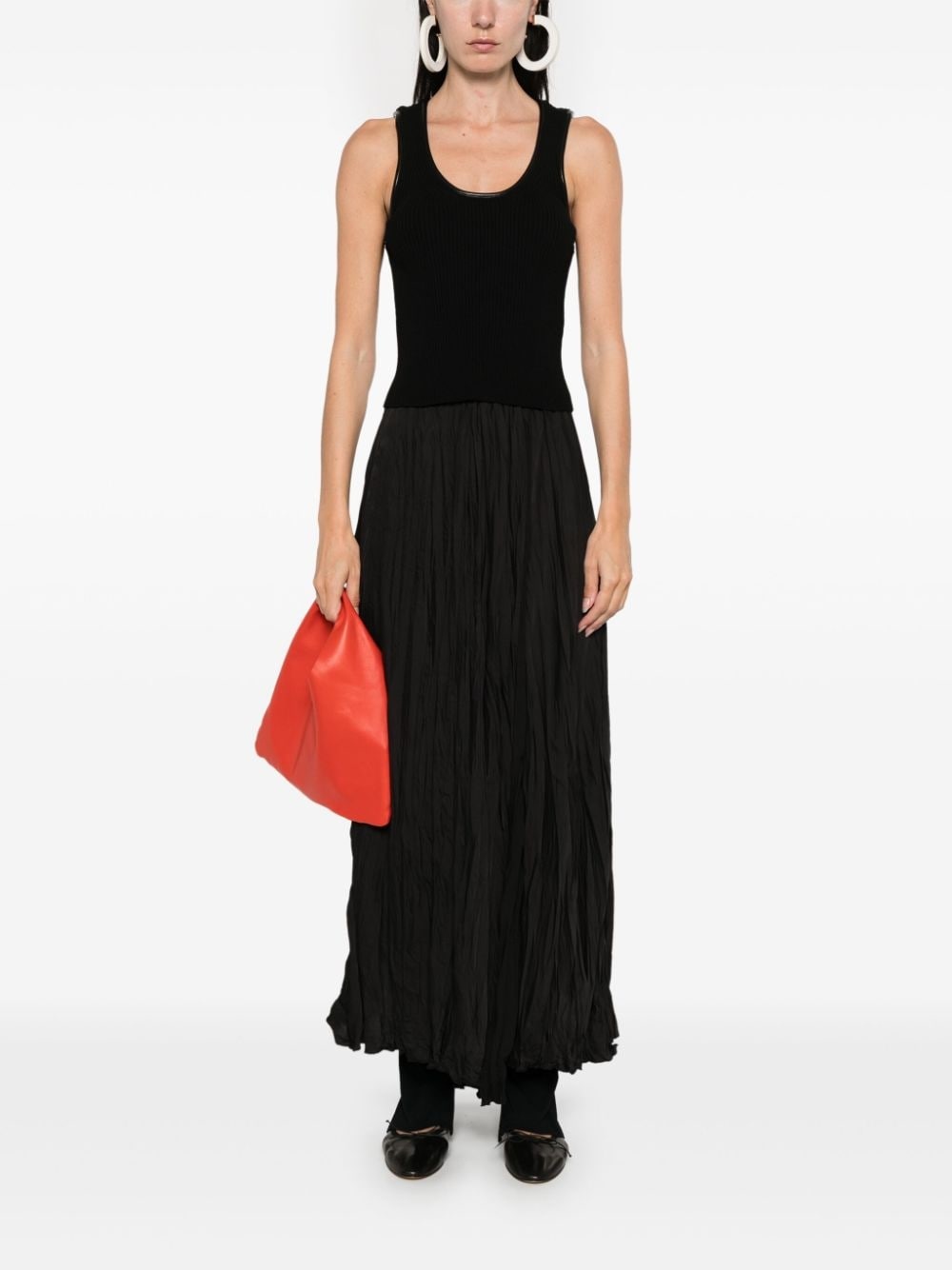 fine-ribbed tank top - 2