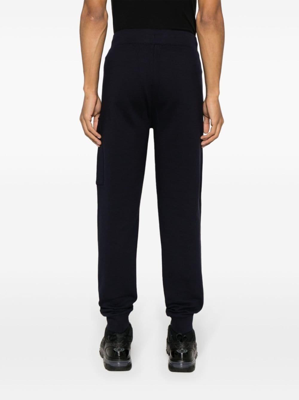 Lens-detailed cotton track pants - 4