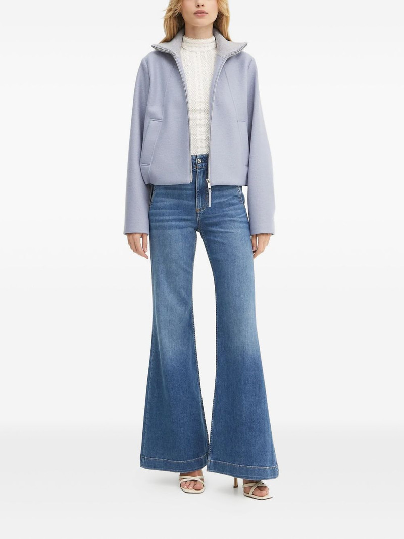 BOSS high-neck zip-front jacket outlook