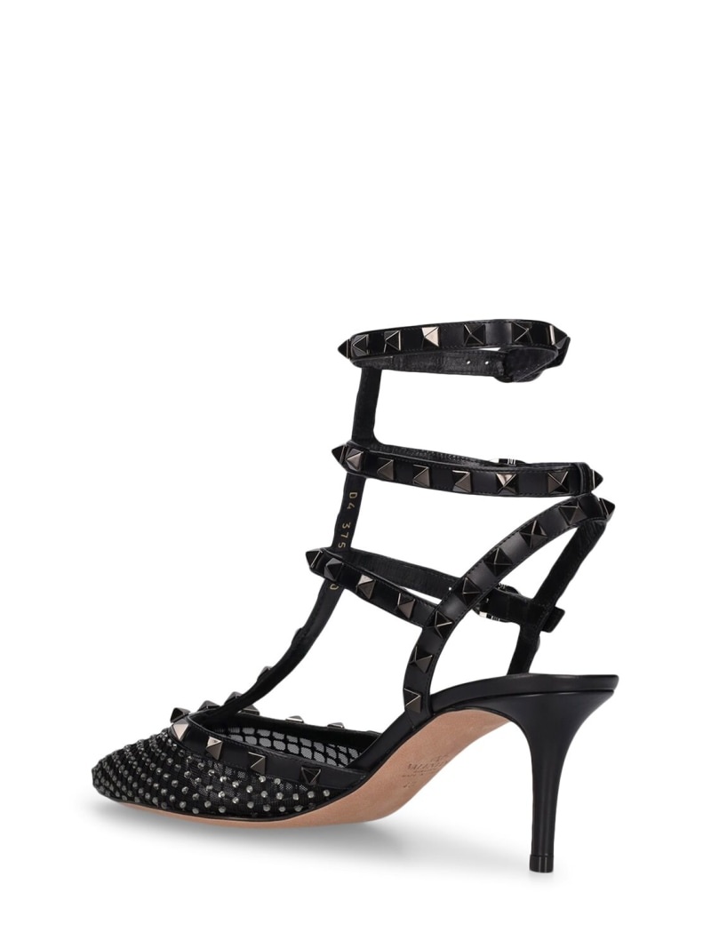 65mm Rockstud mesh heels - 3