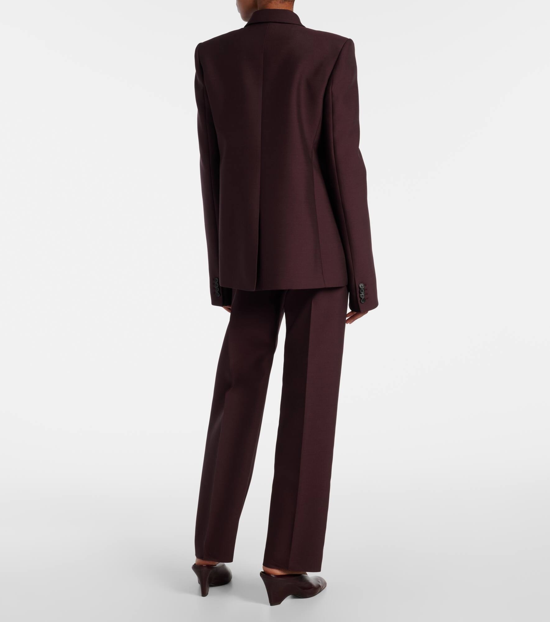 Silvannah wool and silk blazer - 3