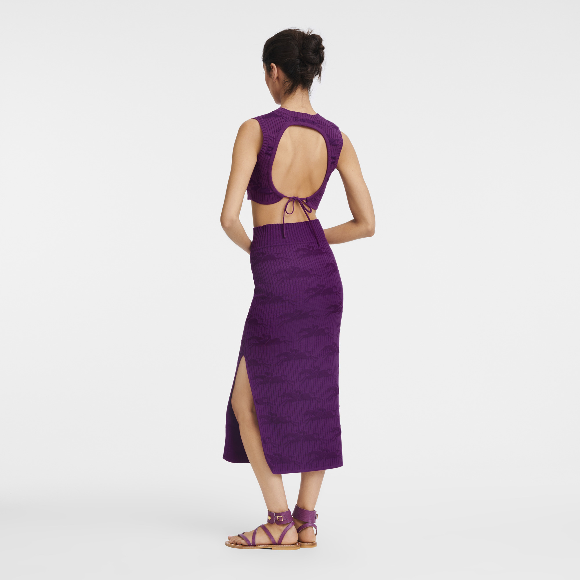 Midi skirt Violet - Knit - 3