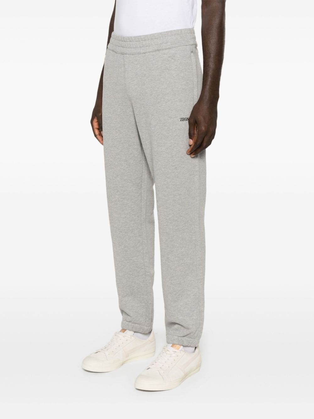 rubberised-logo track pants - 3