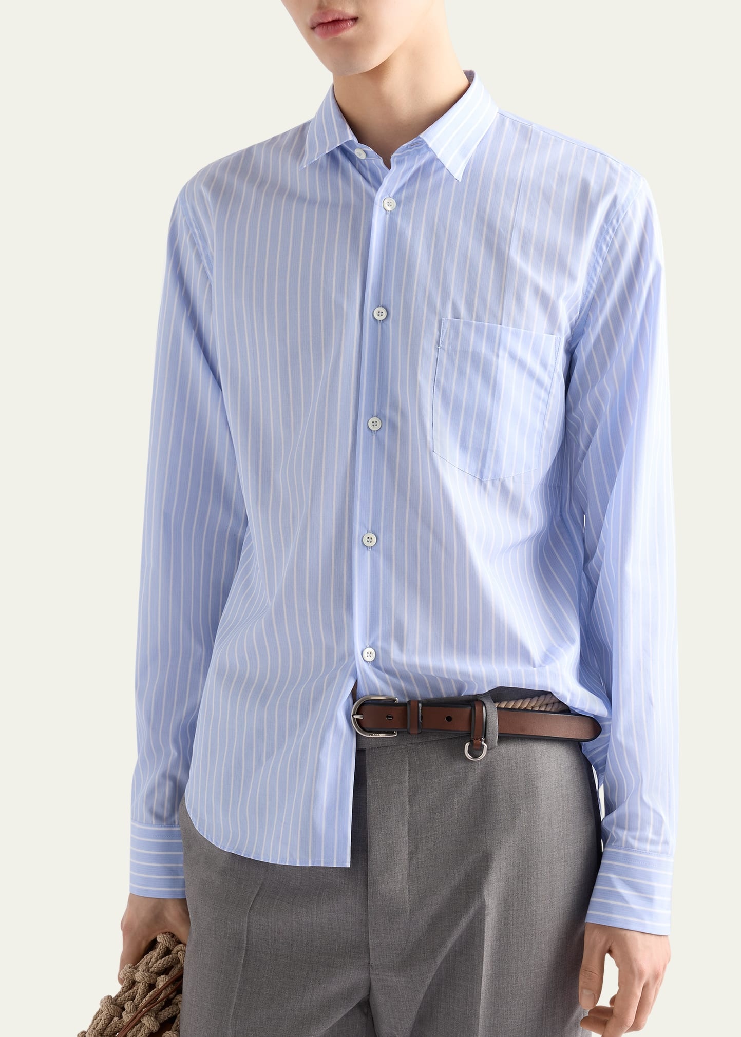 Men's Riga Cotton Stripe Sport Shirt - 4