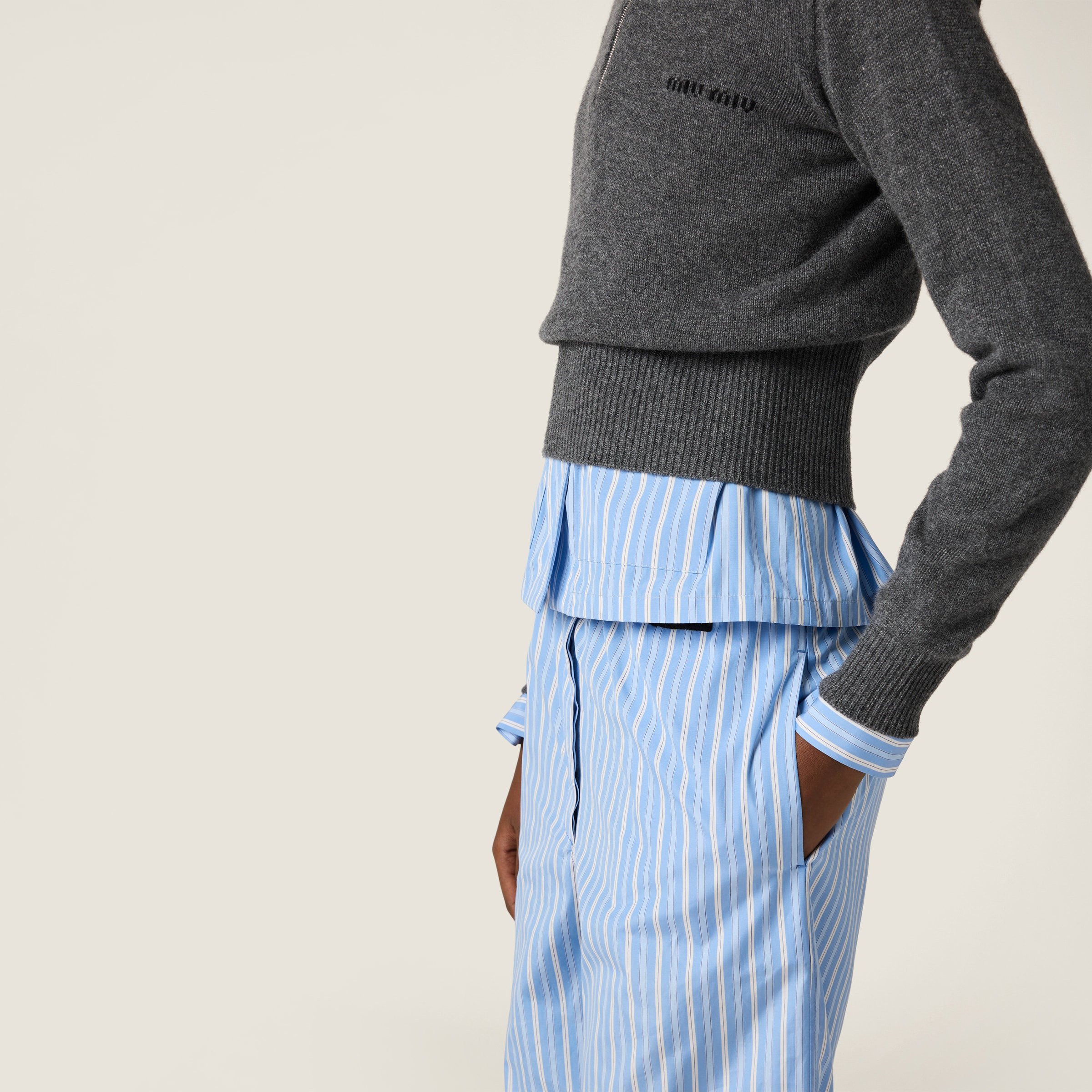 Cashmere half-zipper sweater - 5
