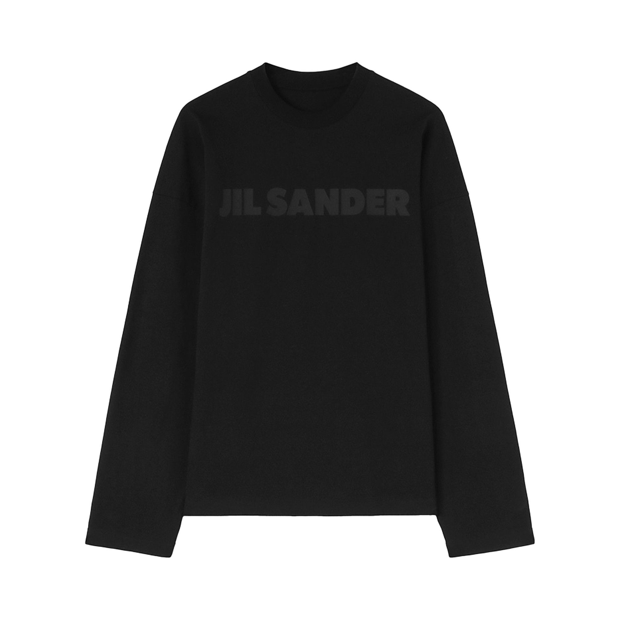 Jil Sander Logo Long-Sleeve T-Shirt 'Black' - 1