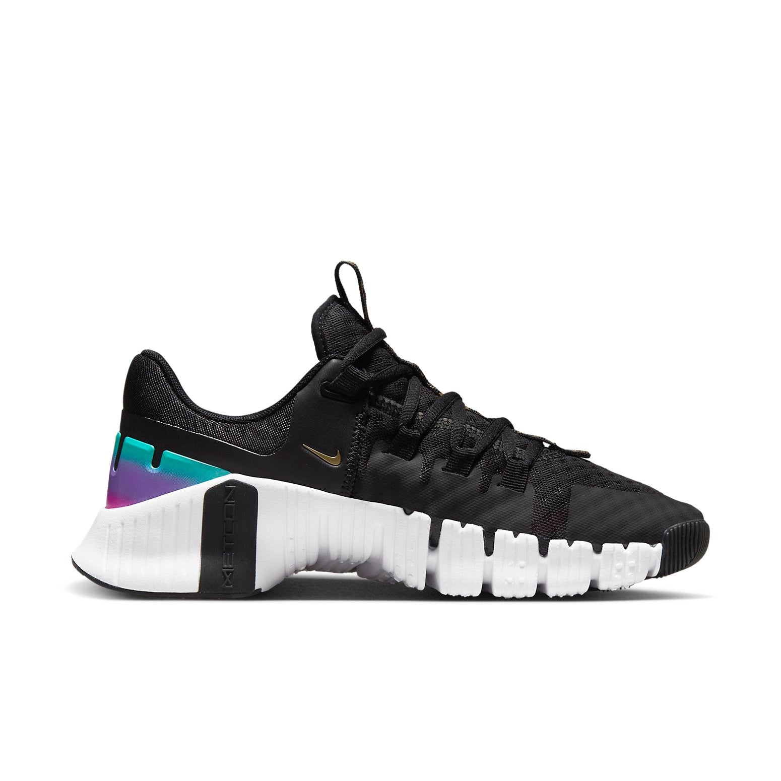 (WMNS) Nike Free Metcon 5 Premium 'Black Fireberry Gold' FB7149-001 - 2