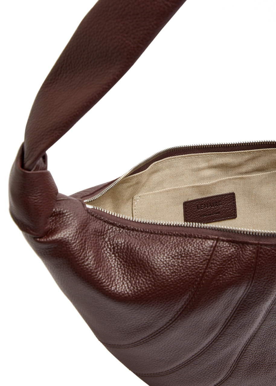Lemaire Medium Croissant Grained Leather Shoulder bag - 4