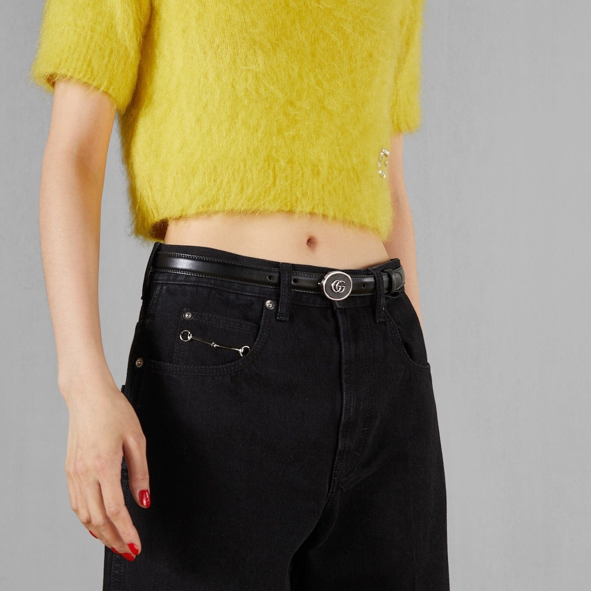 Gucci Petite GG Thin Belt - 3