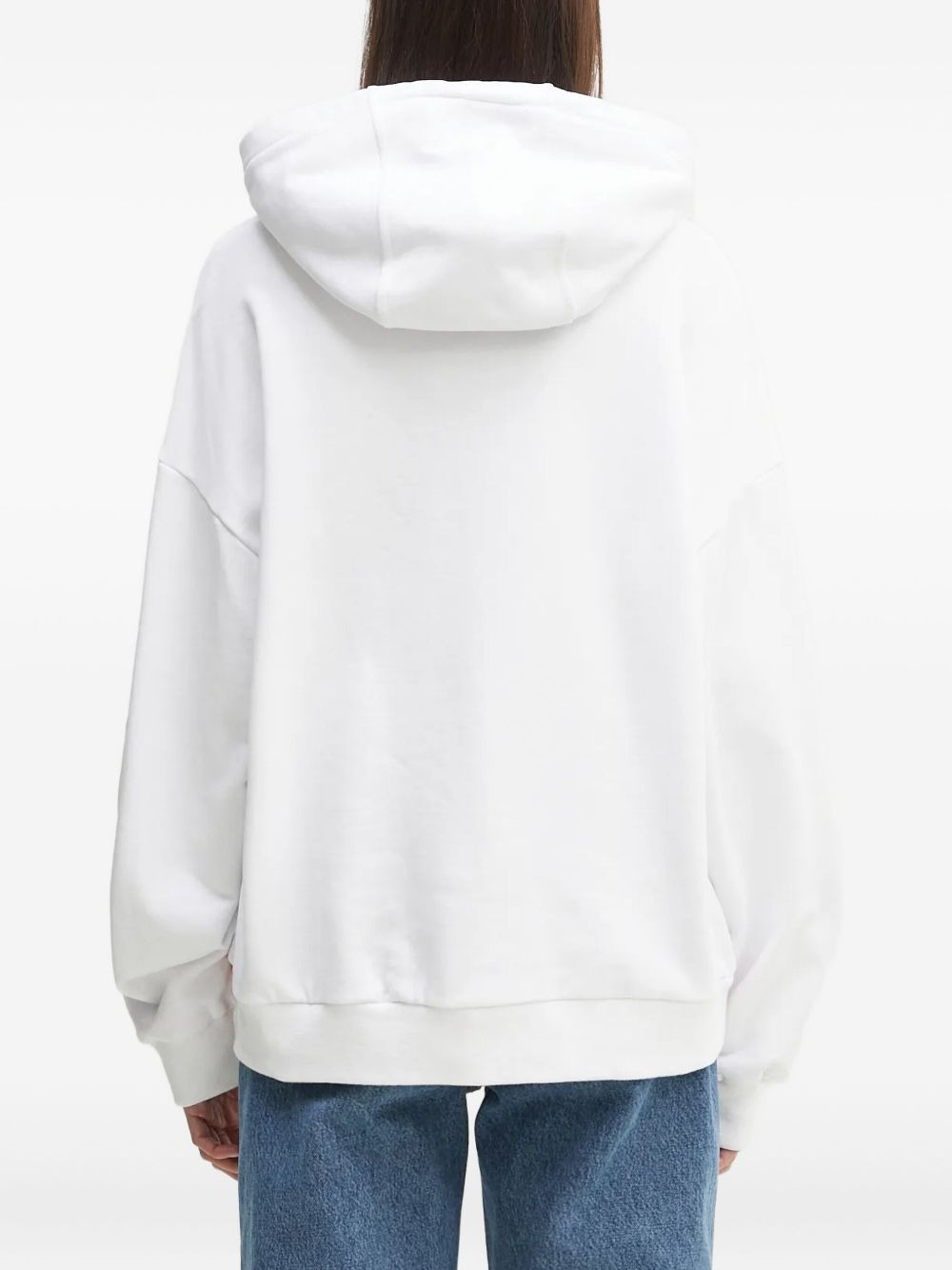heart-shaped panelled hoodie - 4
