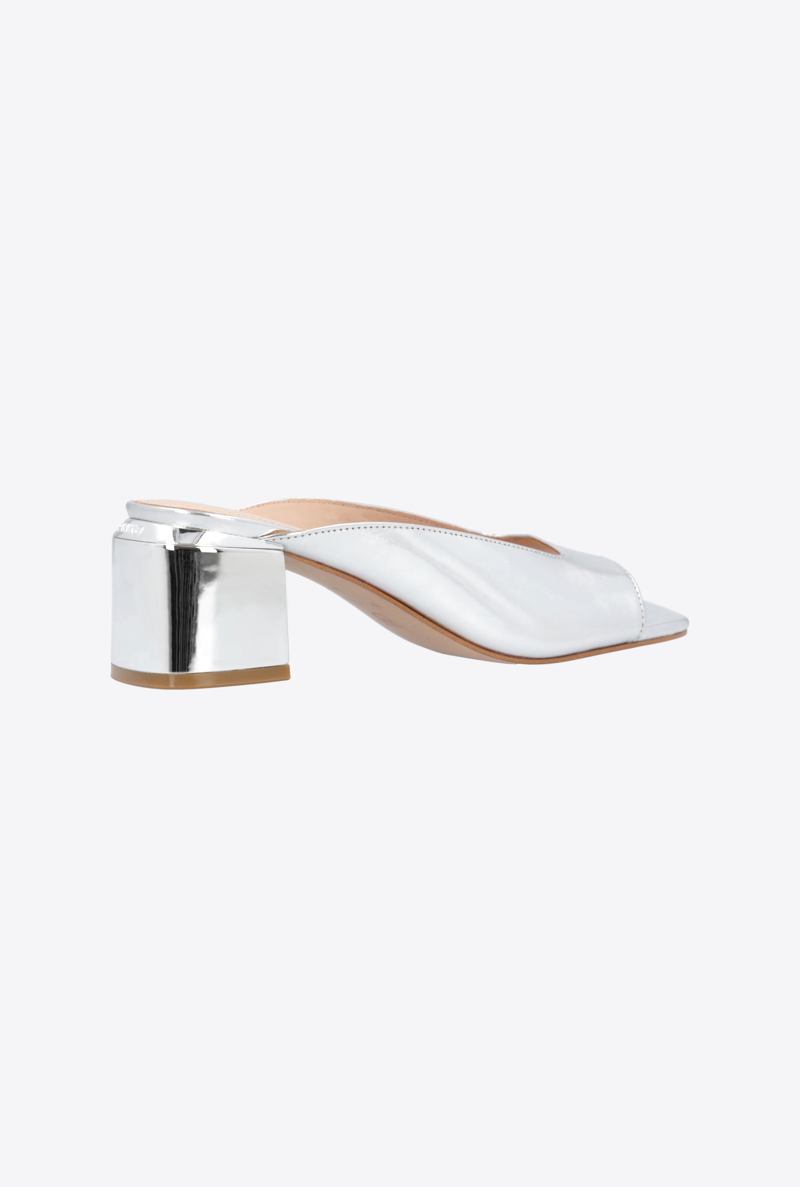 LAMINATED SLIP-ONS WITH SILVER HEEL - 3