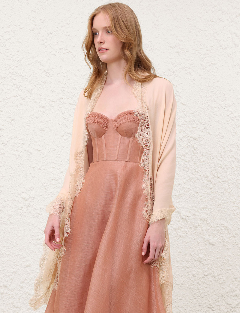 Zimmermann LACE WOOL STOLE outlook