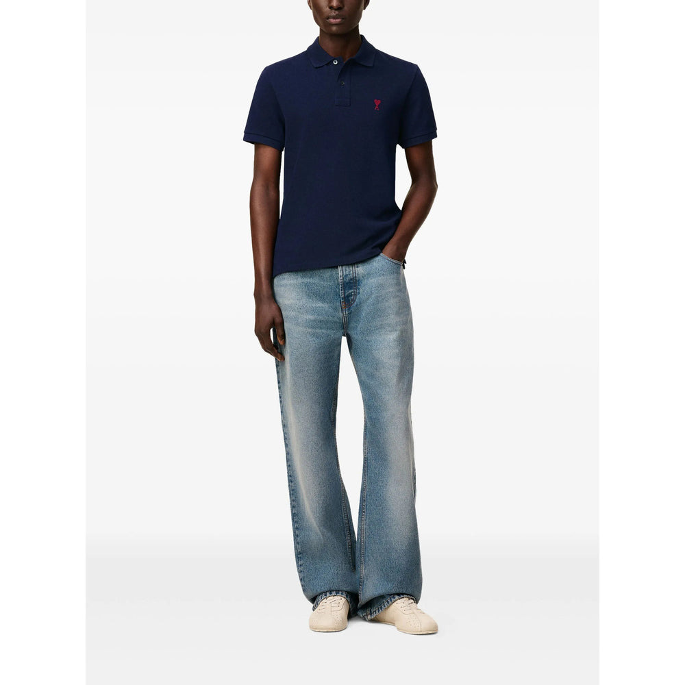 Ami Paris Blue Tops - Polo Tops Women - 1