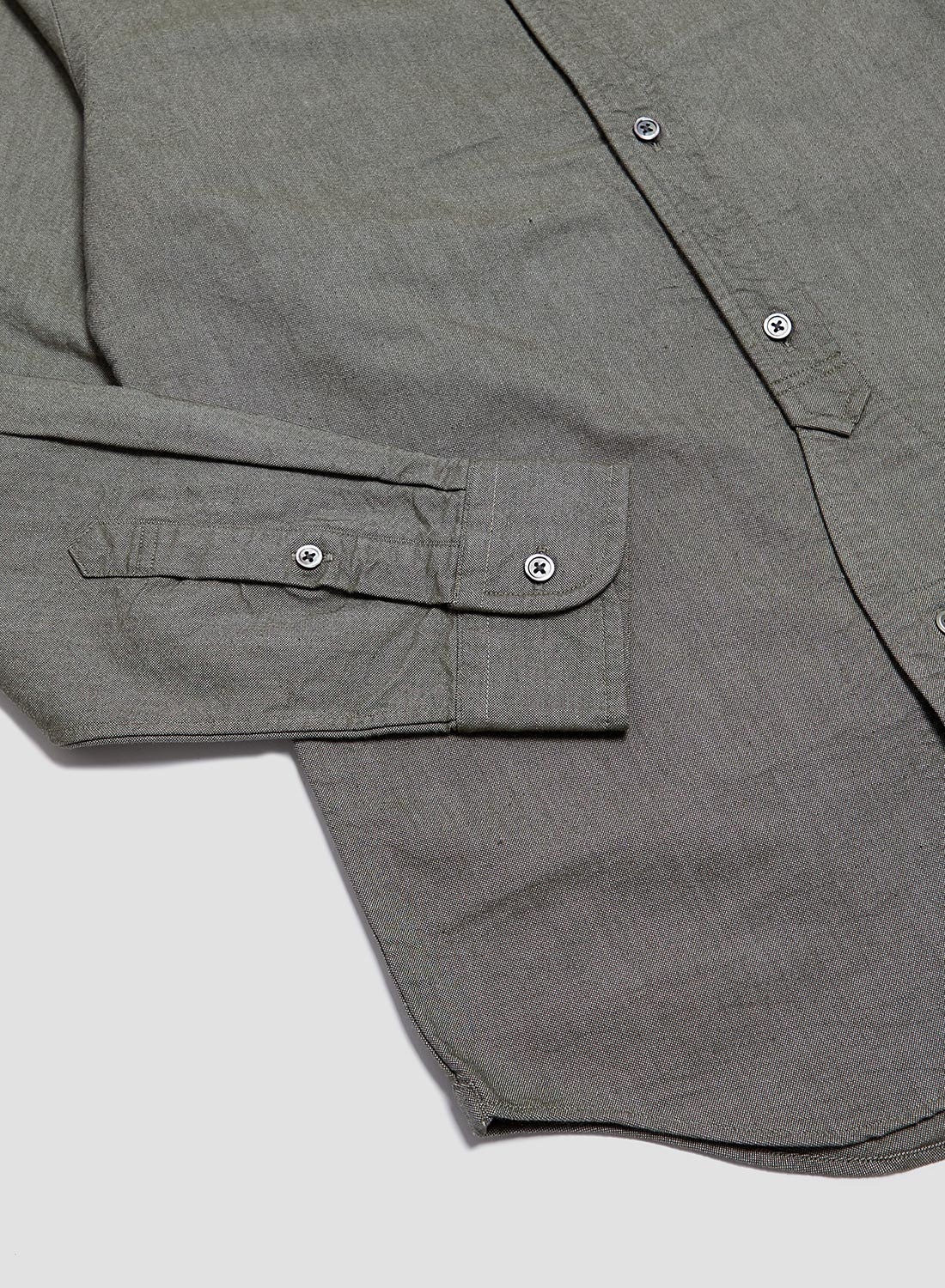 British Officers Shirt in Dark Green - 8