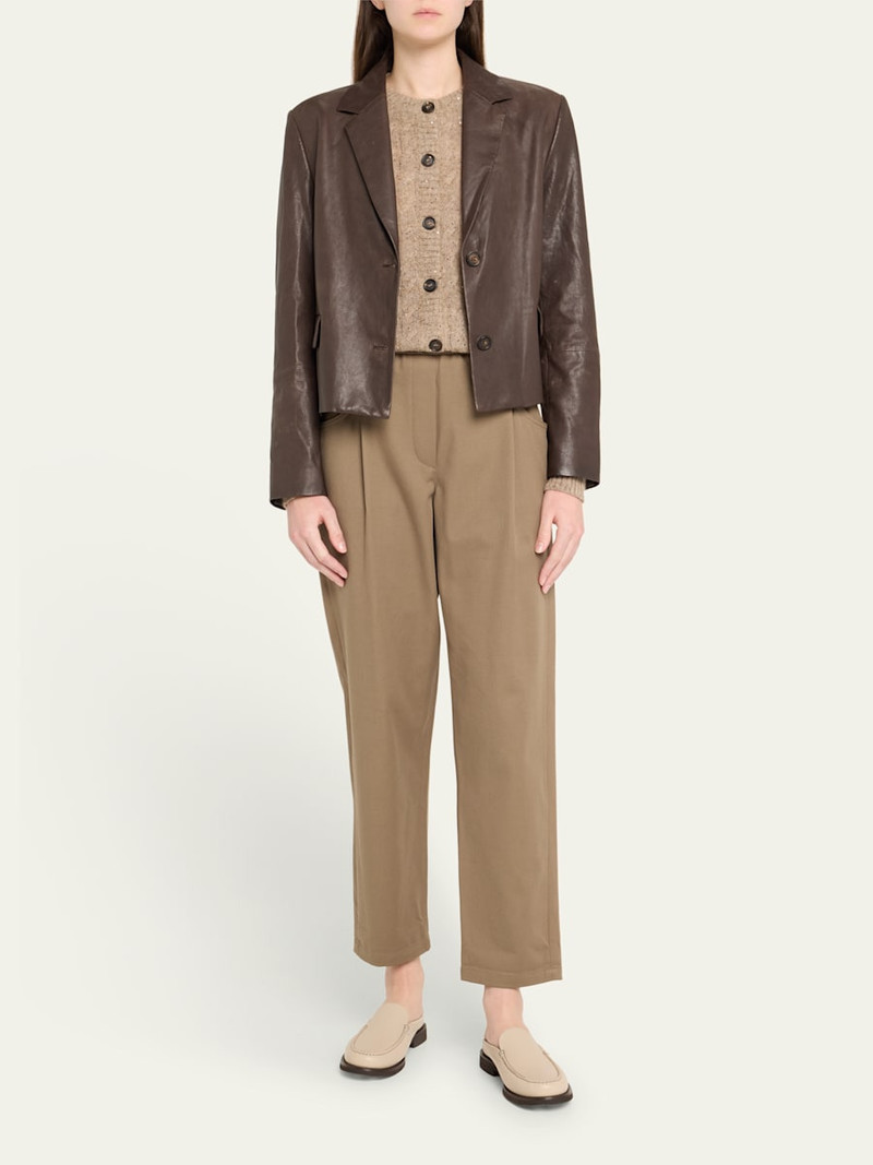 Brunello Cucinelli Calfskin Leather Loafer Mules outlook