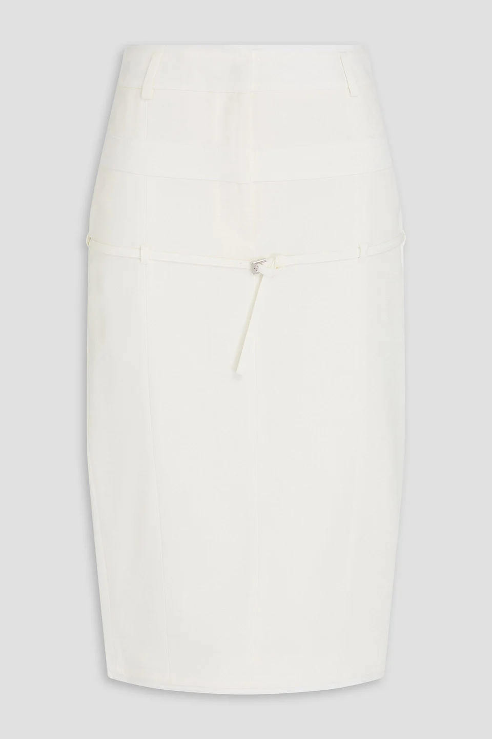 Caraco belted canvas pencil skirt - 1