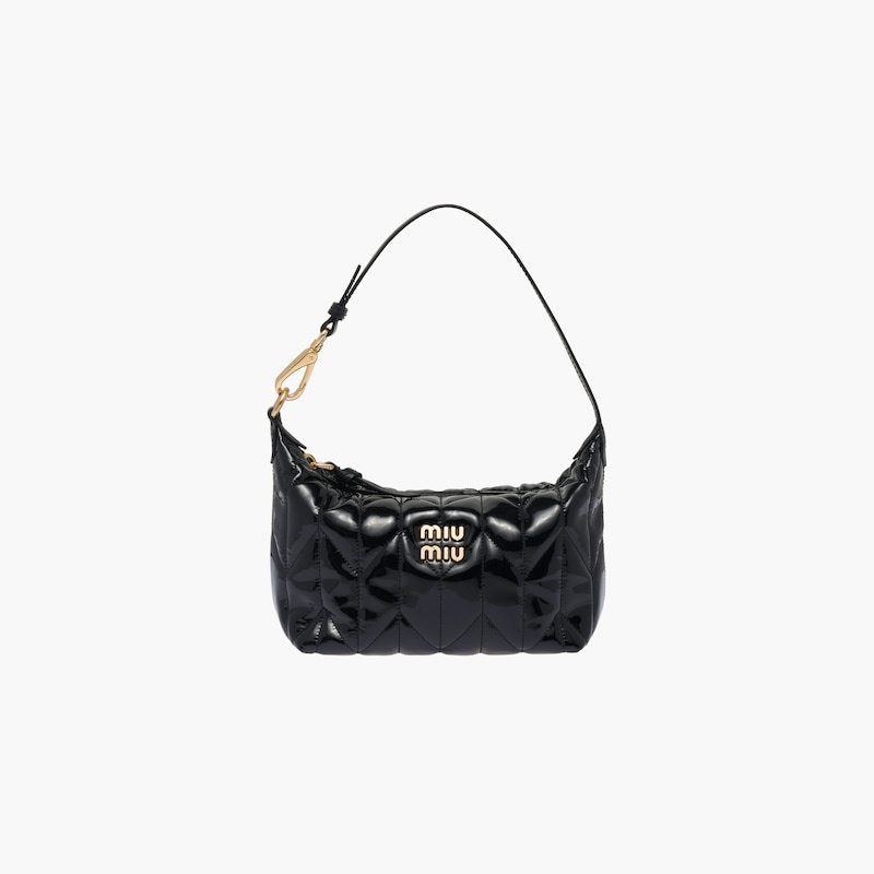 Miu Spirit matelassé patent leather mini-bag - 2