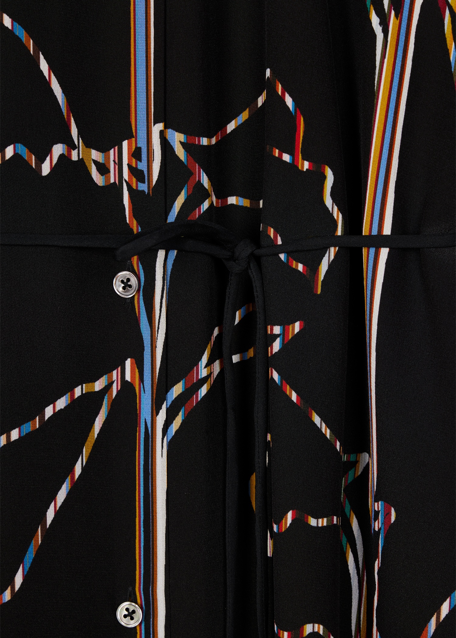 Women's Black Magnolia 'Signature Stripe' Shirt Dress - 2