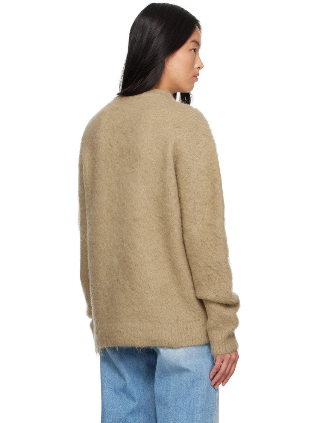 Beige Crewneck Sweater - 3
