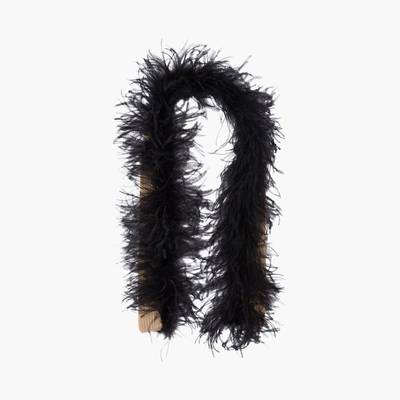 Miu Miu Cashmere scarf with feathers outlook