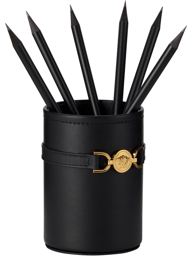 VERSACE Black Medusa '95 Pencil Holder Set outlook