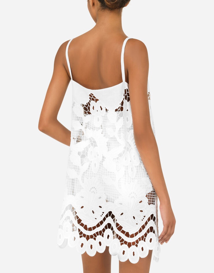 Short dress with openwork embellishment - 5