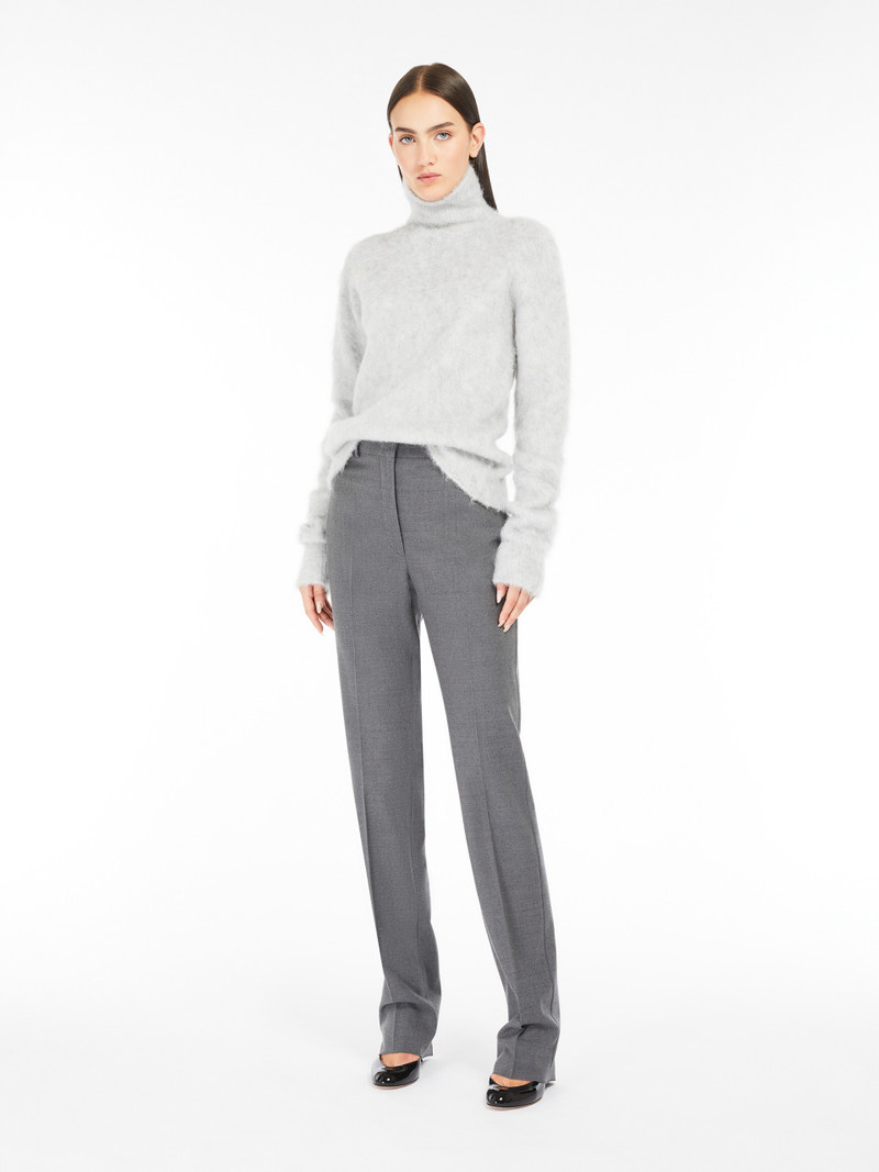 Sportmax ELGAR Seamless alpaca-blend mock polo-neck sweater outlook