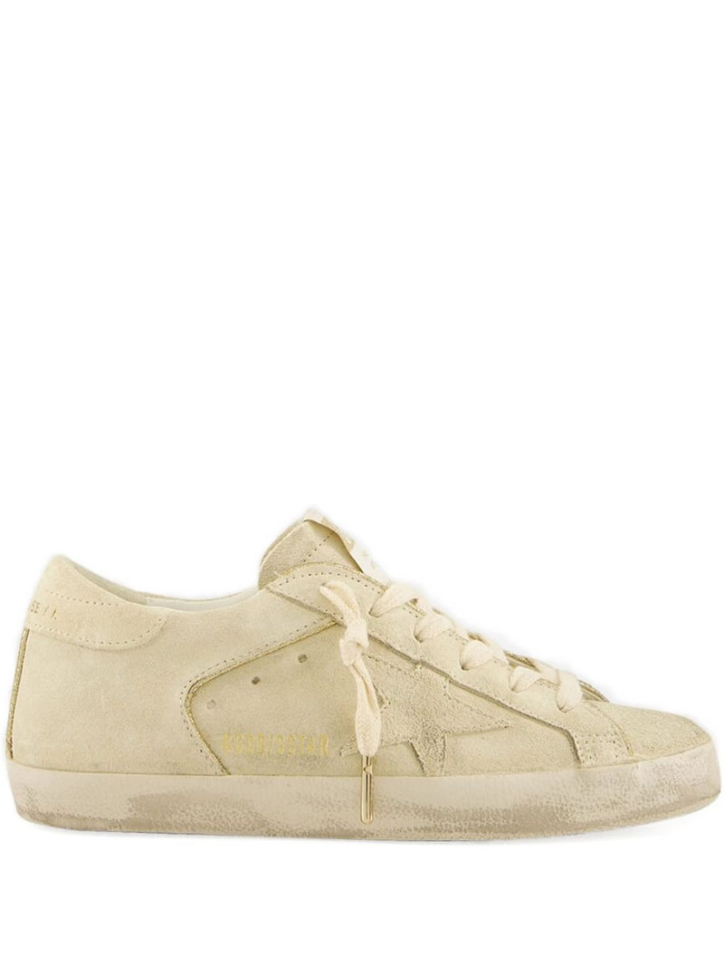 glitter-piping suede sneakers 1