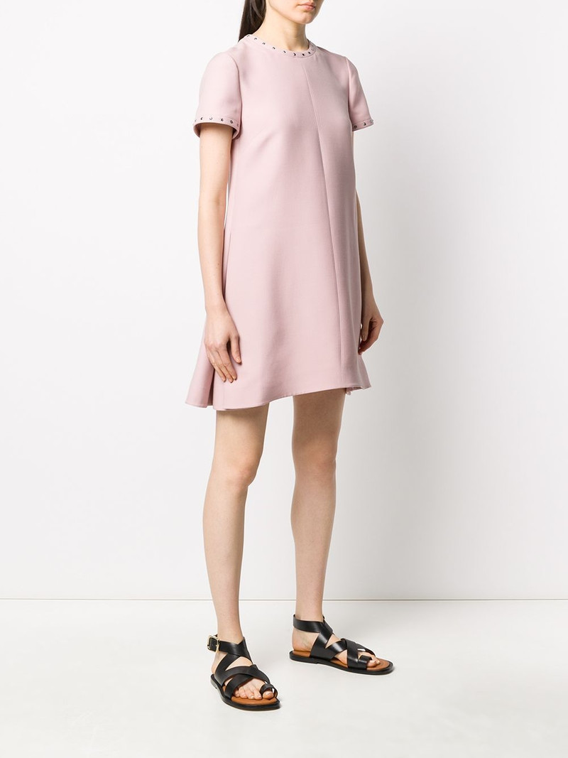 embellished trim flared dress 3