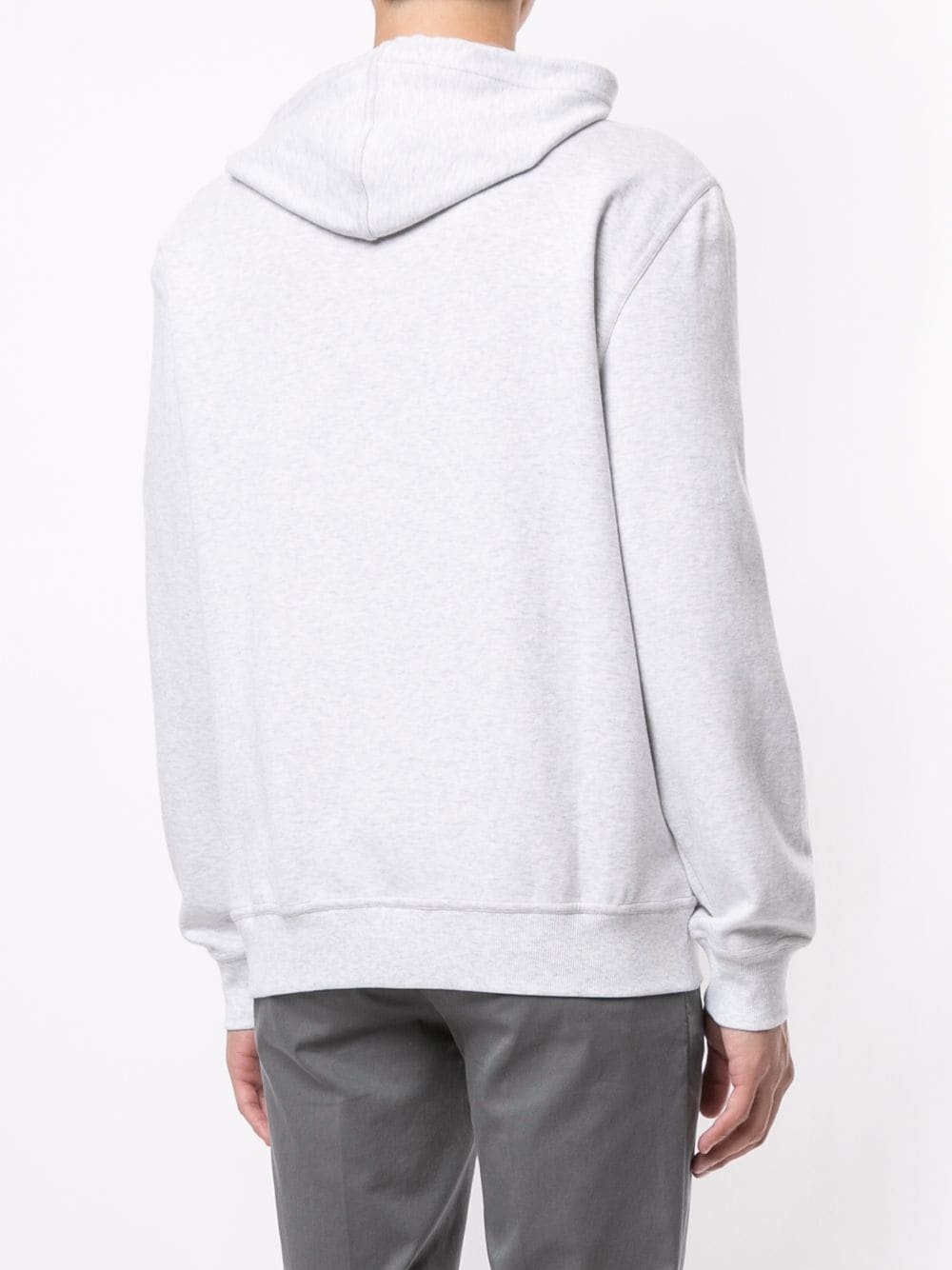 rib-trimmed zip-up hoodie - 4